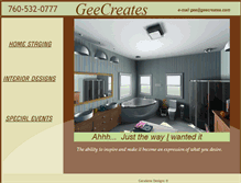 Tablet Screenshot of geecreates.com